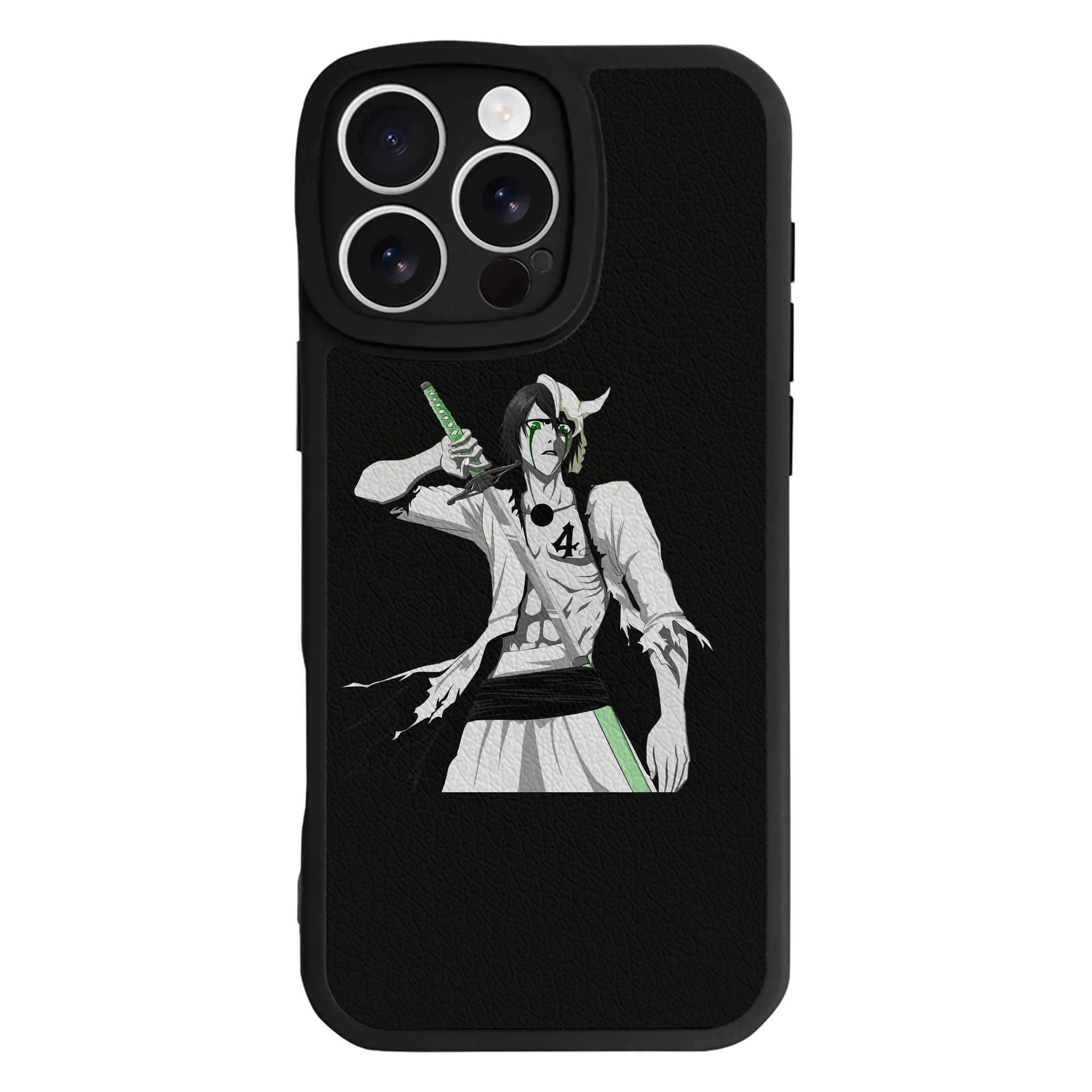 （画像用） ブリーチ ウルキオラ·シファー BLEACH Ulquiorra cifer 【iPhone 16シリーズ対応】シリコンスマホケース（レザー調） 材質：シリコン